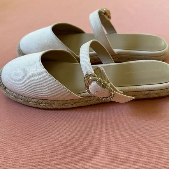 New Stuart Weitzman Canvas shoes. Size 7. Light pink. - Picture 4 of 8